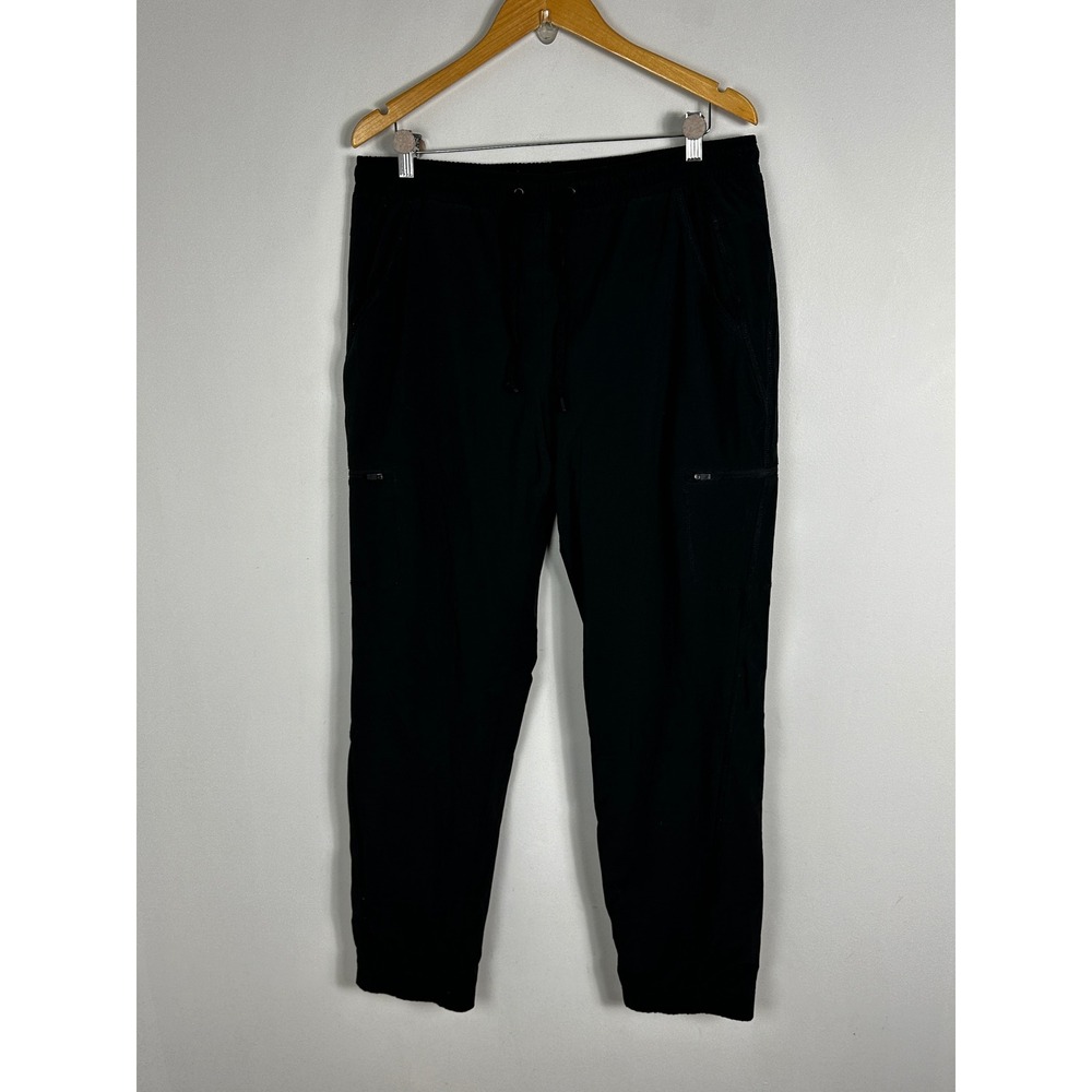 Eddie Bauer Fleece Lined Pants Black Womens Size‎ 12 Hiking Outdoors Winter Camp